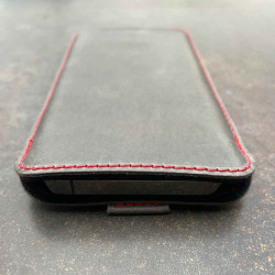 g.4 iPhone 16 Pro leather case made of vegetable tanned leather handmade in Germany in black, gray, dark brown and camel